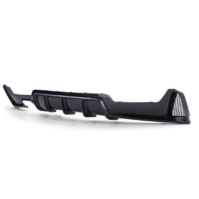 Diffusor BMW 4-serie F32 / F36 2013- Carbon Look M-Pakket Dubbel Links