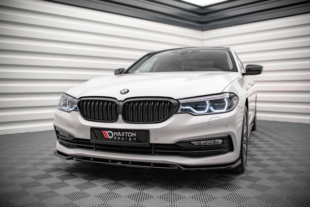 Voorspoiler V.2 BMW 5-Serie G30 Maxton Glans Zwart