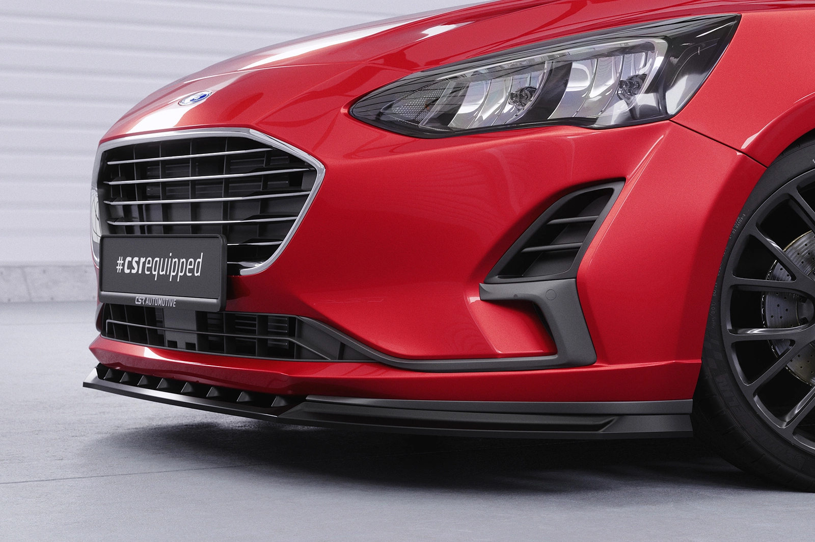 Voorspoiler Ford Focus MK4 Turnier 2018-2021 Glans Zwart – CSR