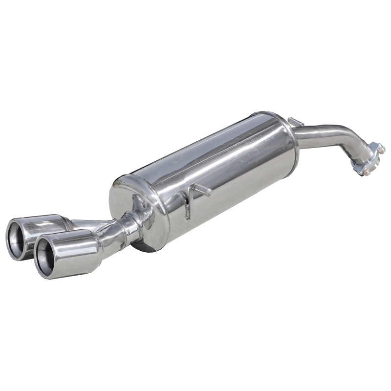 100% RVS Sportuitlaat  Peugeot 208 1.6 16v Turbo GTi (200pk) 2013- 2x80mm