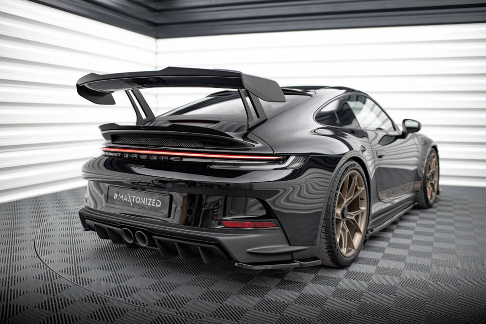 Spoiler V.1 Porsche 911 992 GT3 Maxton Glans Zwart