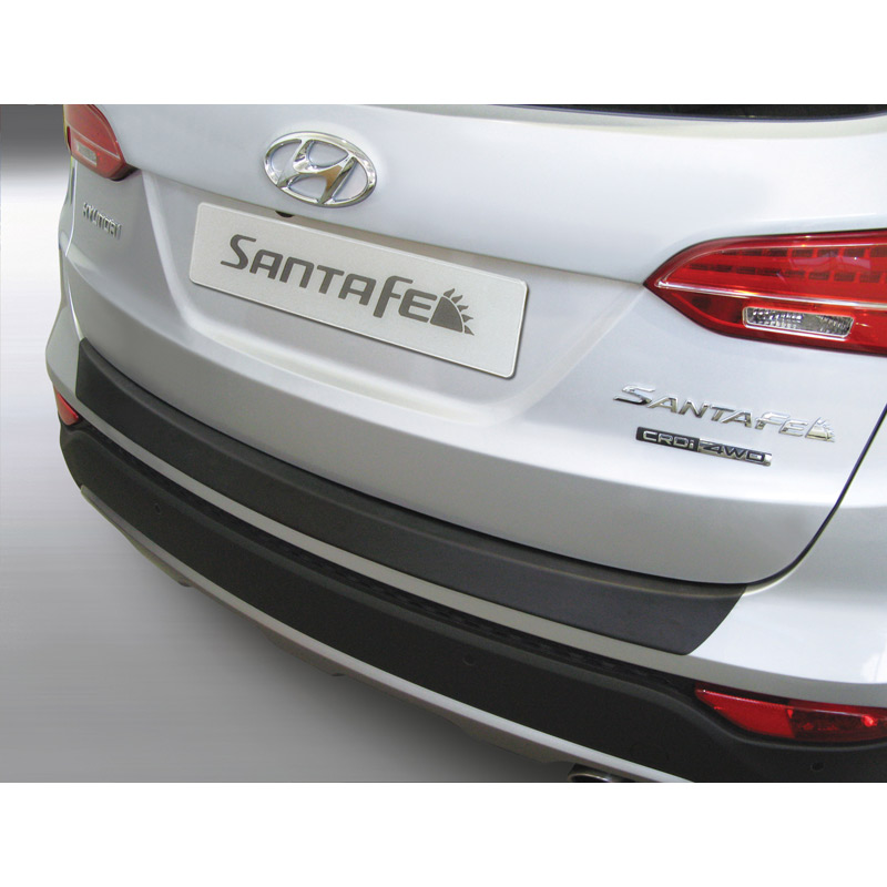 ABS Achterbumper beschermlijst  Hyundai Santa FE 2012-2015 Zwart