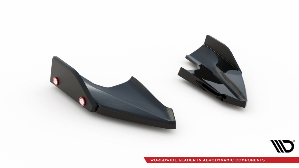 Zijdiffuser met Canards V.5 Volkswagen Golf 8 R Maxton Glans Zwart