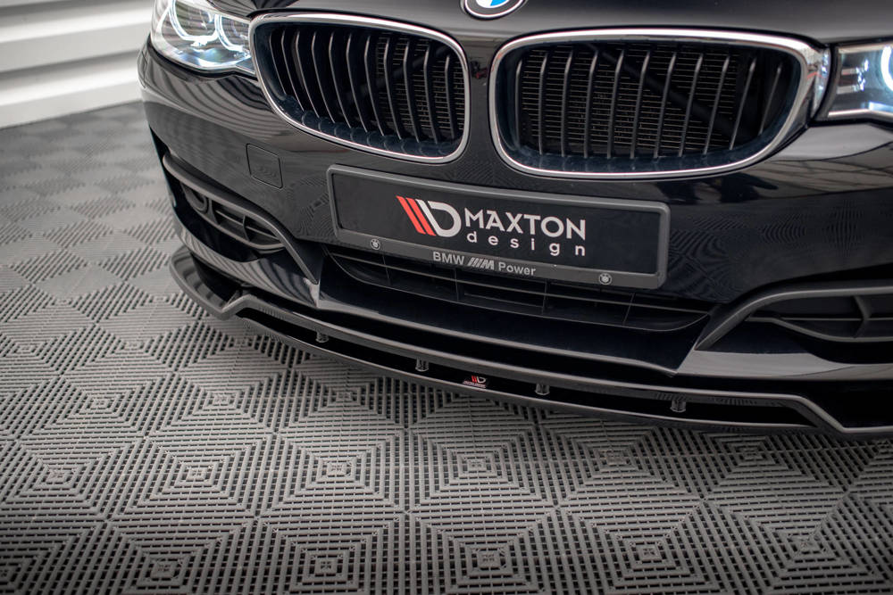 Voorspoiler BMW 3 Serie GT F34 Maxton Glans Zwart