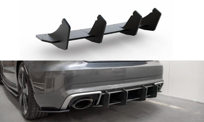 Duurzame Achter Diffuser V.2 Audi RS8 8V Sportback Racing