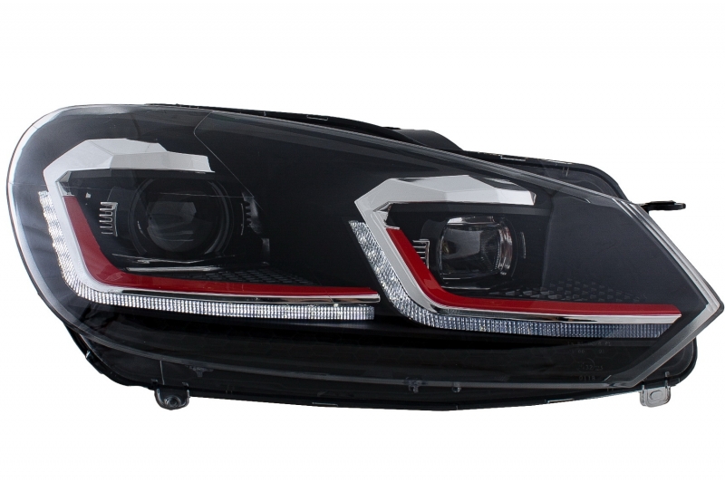 Headlights VW Golf VI Devil Eyes Dlite LED black