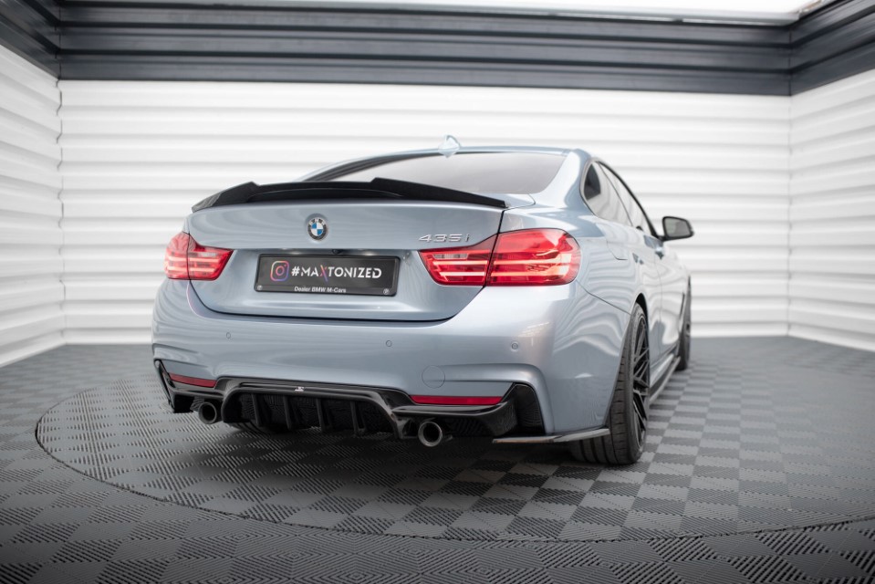 Diffusor BMW 4 Serie F32 F36 M-Pack Glanzend Zwart