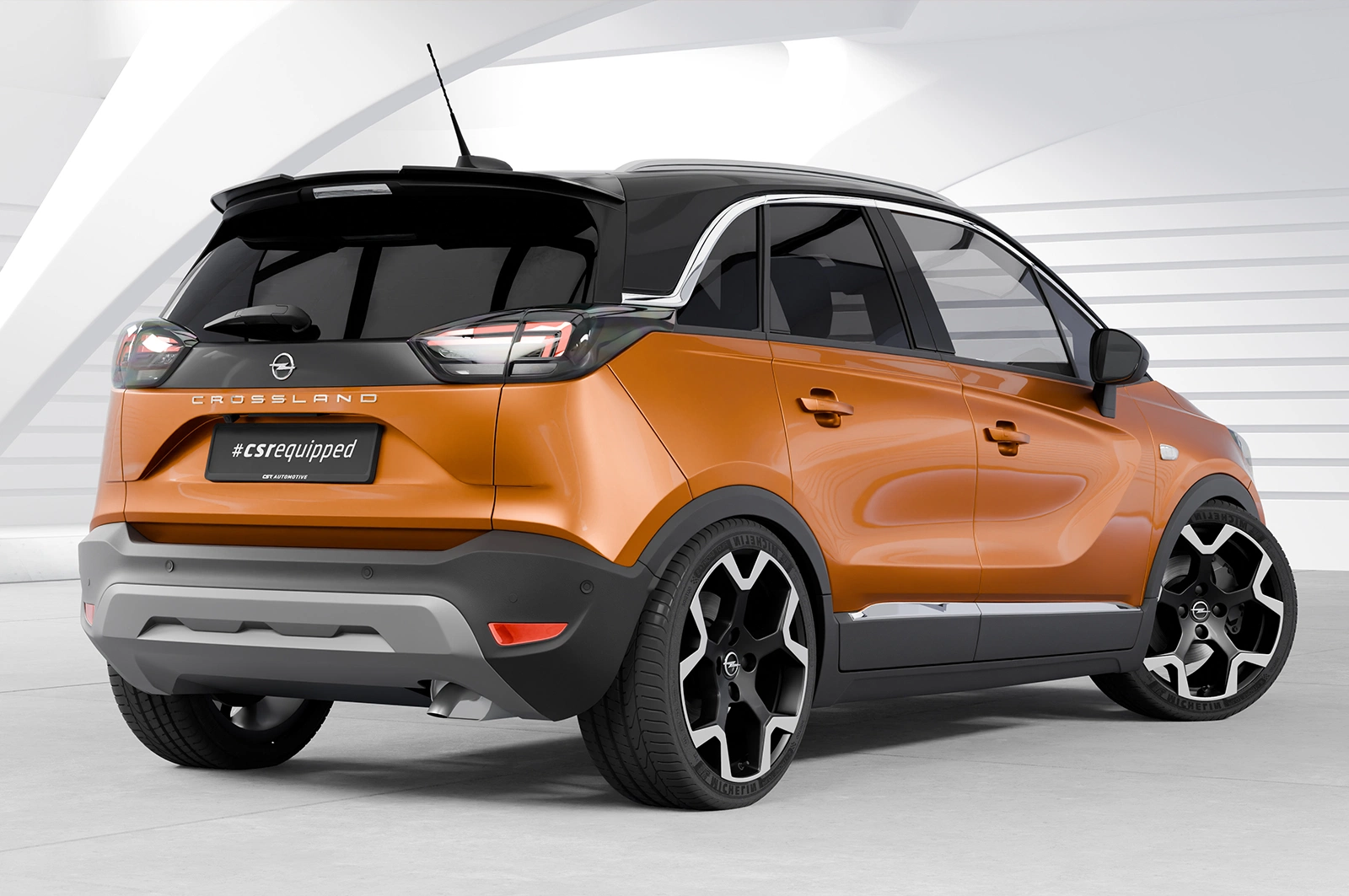 Achterspoiler Opel Crossland X / Crossland Glans Zwart (2017–) CSR