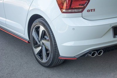 Zijdiffusers VW Polo MK6 GTI Glans Zwart