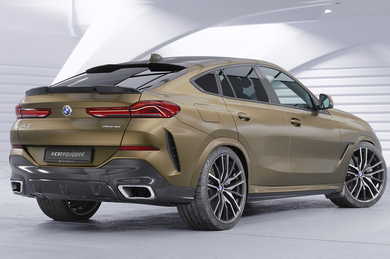 Achterspoiler BMW X6 (G06) glans zwart 2019–