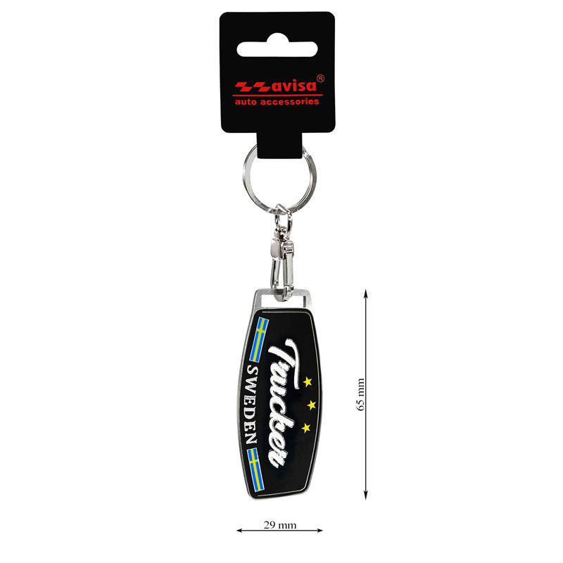 RVS sleutelhanger - Trucker/Sweden