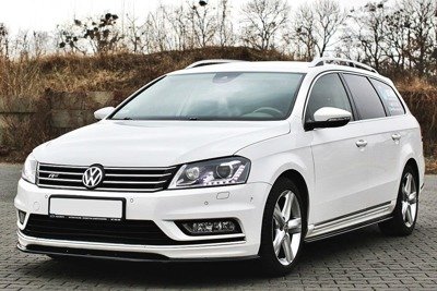 Zijskirts VW Passat B7 R-Line Glans Zwart