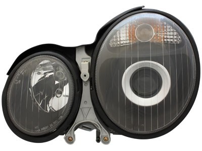 Faros Mercedes E-Class W210 99-01 negro