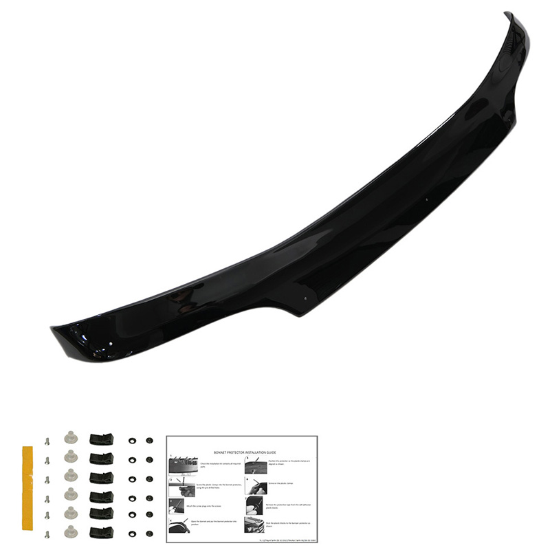 Motorkapbeschermer (steenslagcover)  Ford Transit MK5 1993-2002 - Glanzend zwart