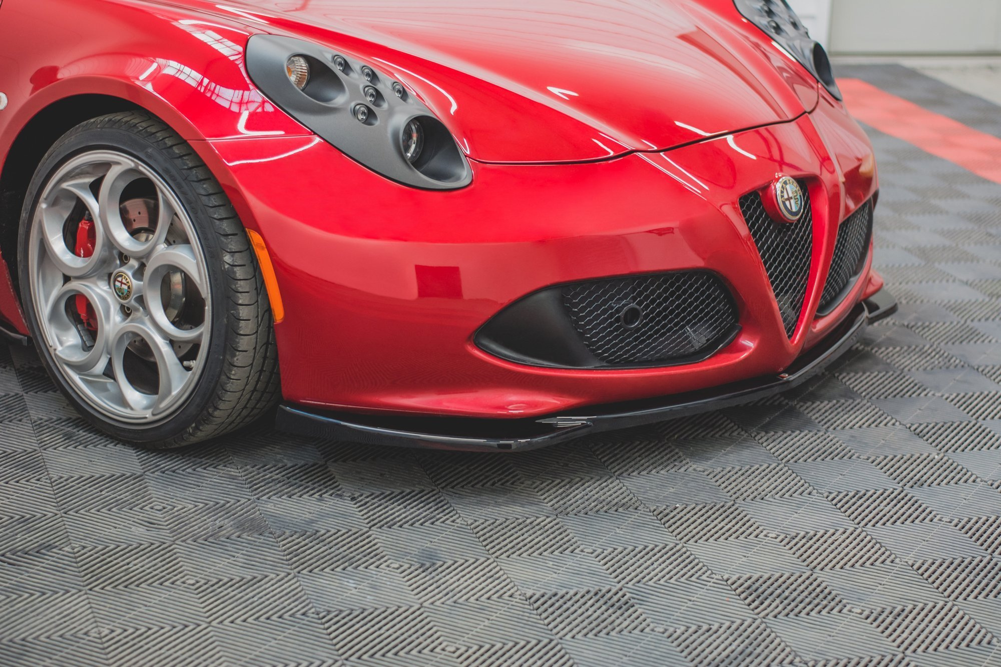 Voorspoiler Alfa Romeo 4C Maxton Glans Zwart