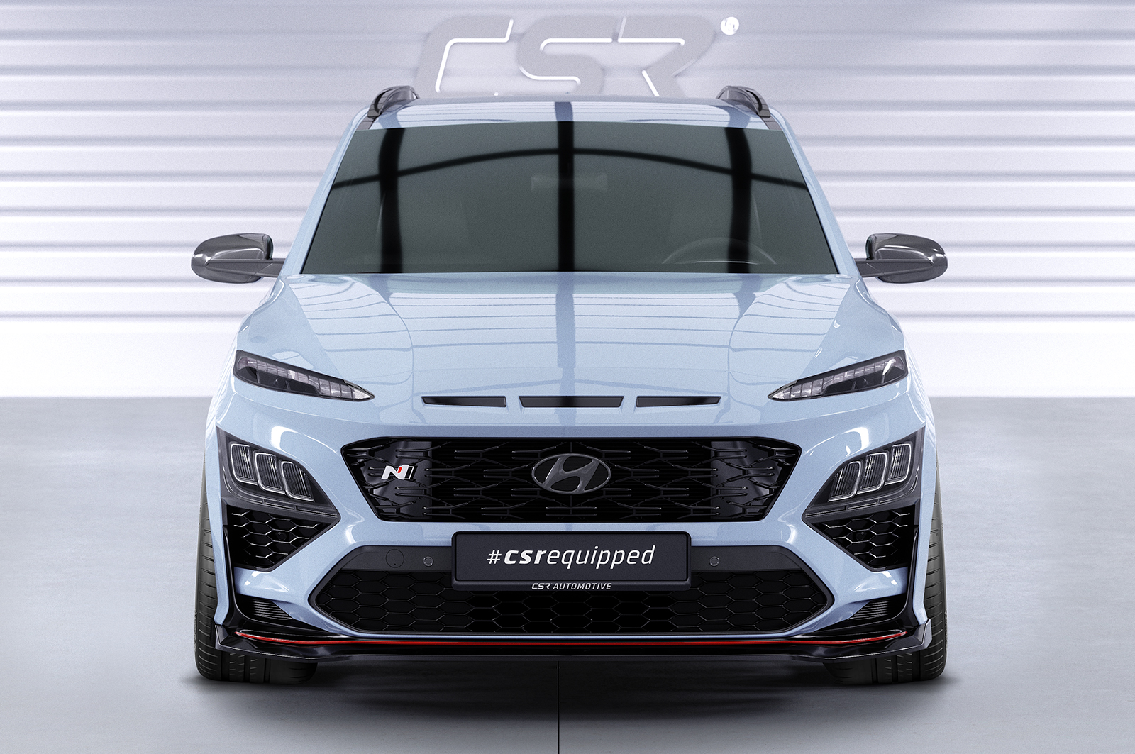Voorspoiler Hyundai Kona N CSR Glans Zwart