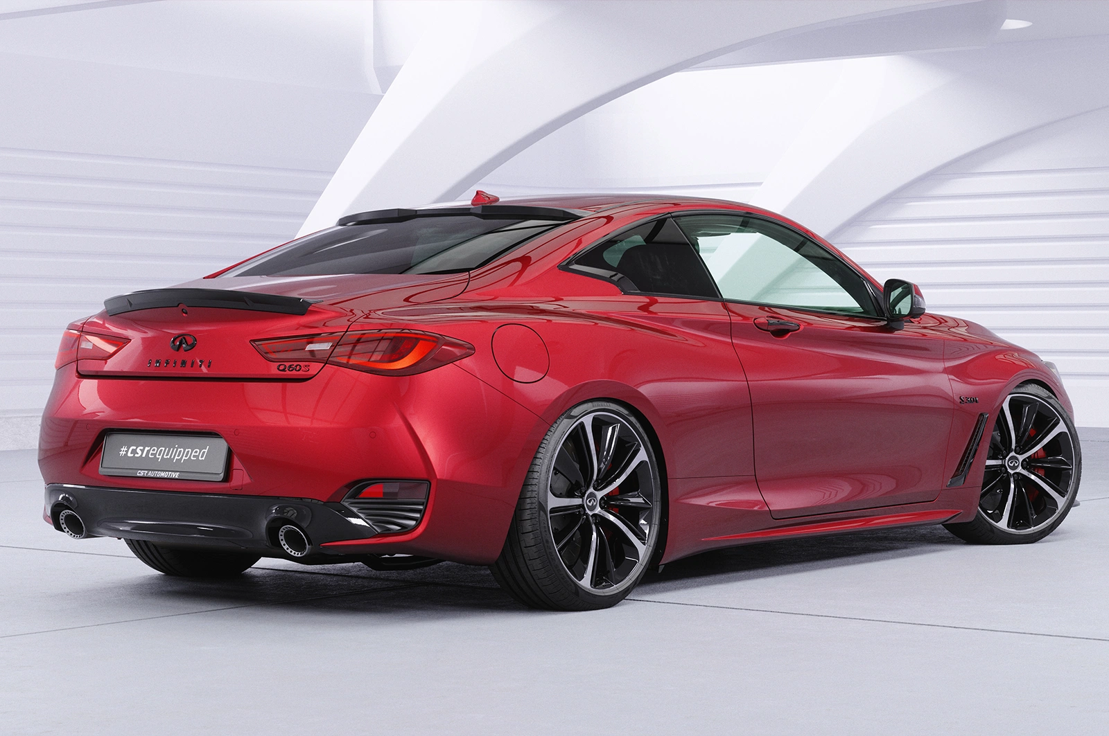Achterspoiler Infiniti Q60 glans zwart 2016–2022