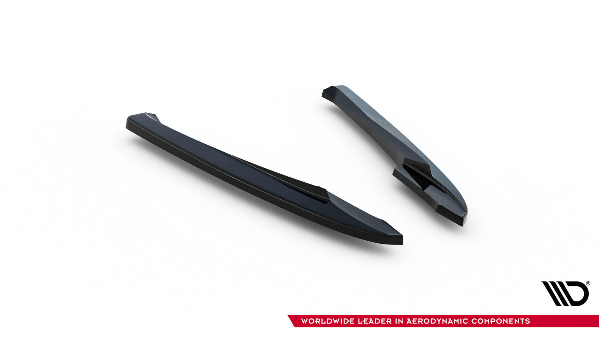 Achterzij Spoilers V.2 Audi A4 B8 Maxton Glanzend zwart