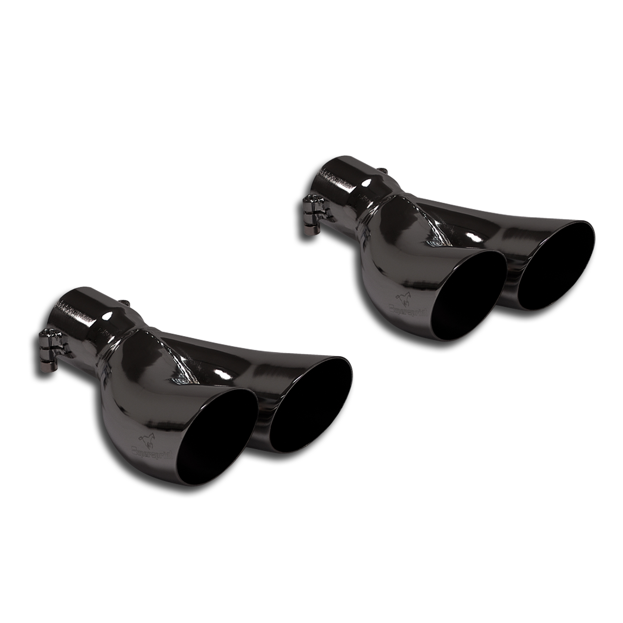 695 ABARTH 1.4T "Biposto Record" (190 Hp) 2015 Endpipe kit Right OO70 - Left OO70 BLACK