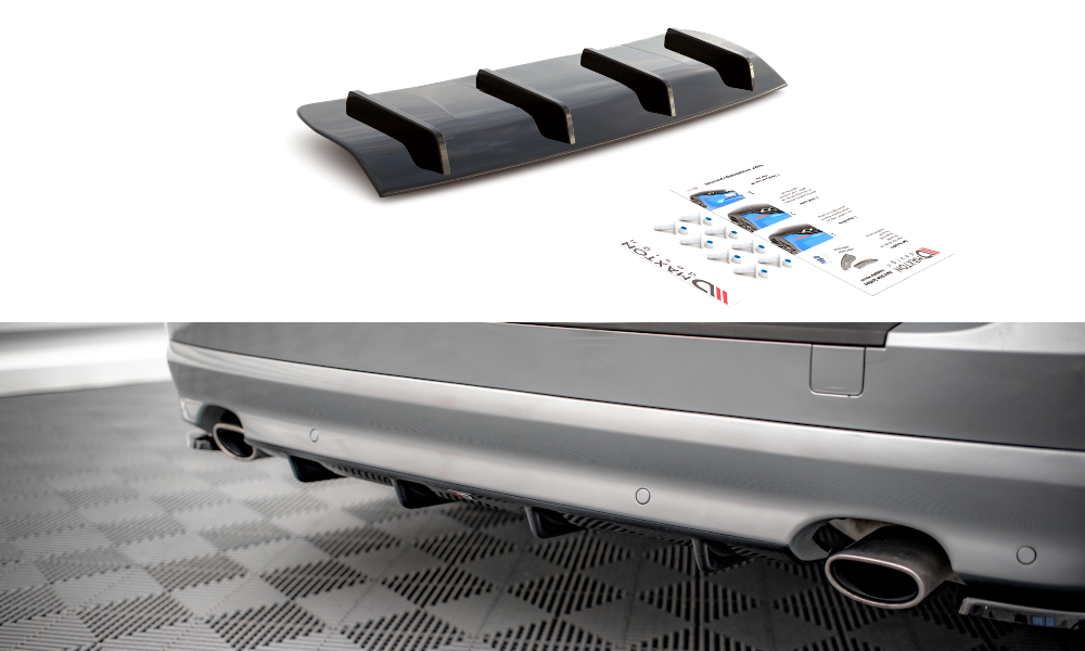 Diffuser Volvo V70 MK3 Maxton Glans Zwart
