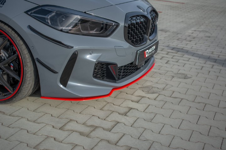 Voorspoiler BMW 1 Serie F40 M-Pack/ M135i Glans Rood V4