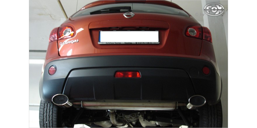Nissan Qashqai Benzine Einddemper dwars Uitgang rechts/links - 1