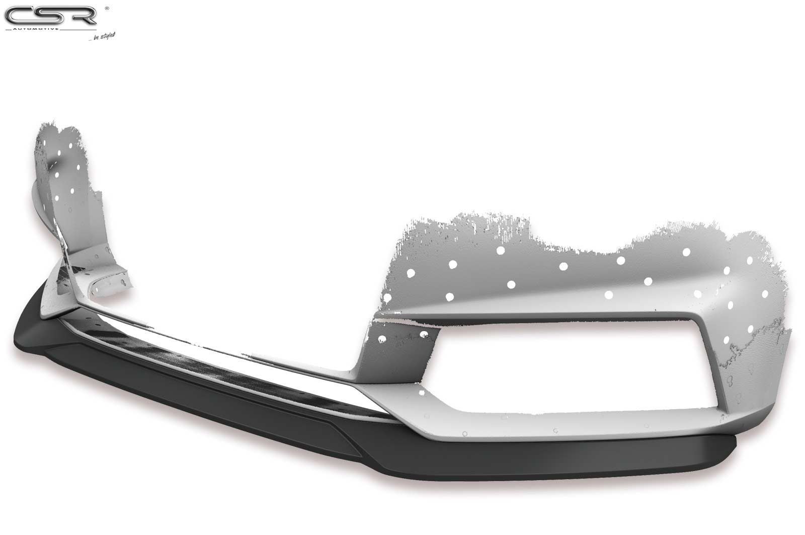 Voorspoiler Audi A4 B9 8W S-Line / S4 B9 8W Glans Zwart