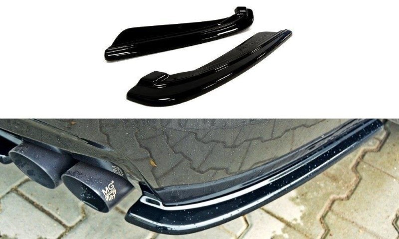 Achterzij Spoilers BMW 5 F11 M-PACK (past op twee dubbele uitlaatuiteinden) Glanzend Zwart