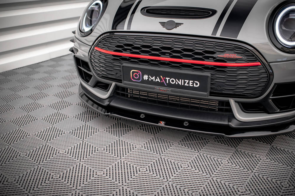 Voorspoiler V.2 Mini Cooper Clubman John Cooper Works F54 2015 - 2019 Maxton Glans Zwart