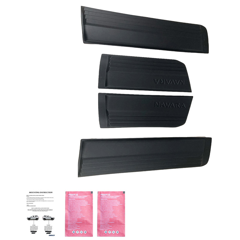 Deurpanelen  Nissan Navara NP300 (D23) 2014-2021 - Matzwart