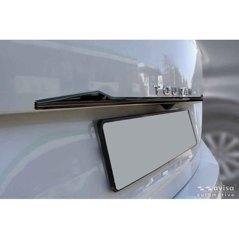 Avisa Zwart Chroom RVS Kofferbak Sierlijst  Volkswagen Touran (5T1) R-Line 2015-