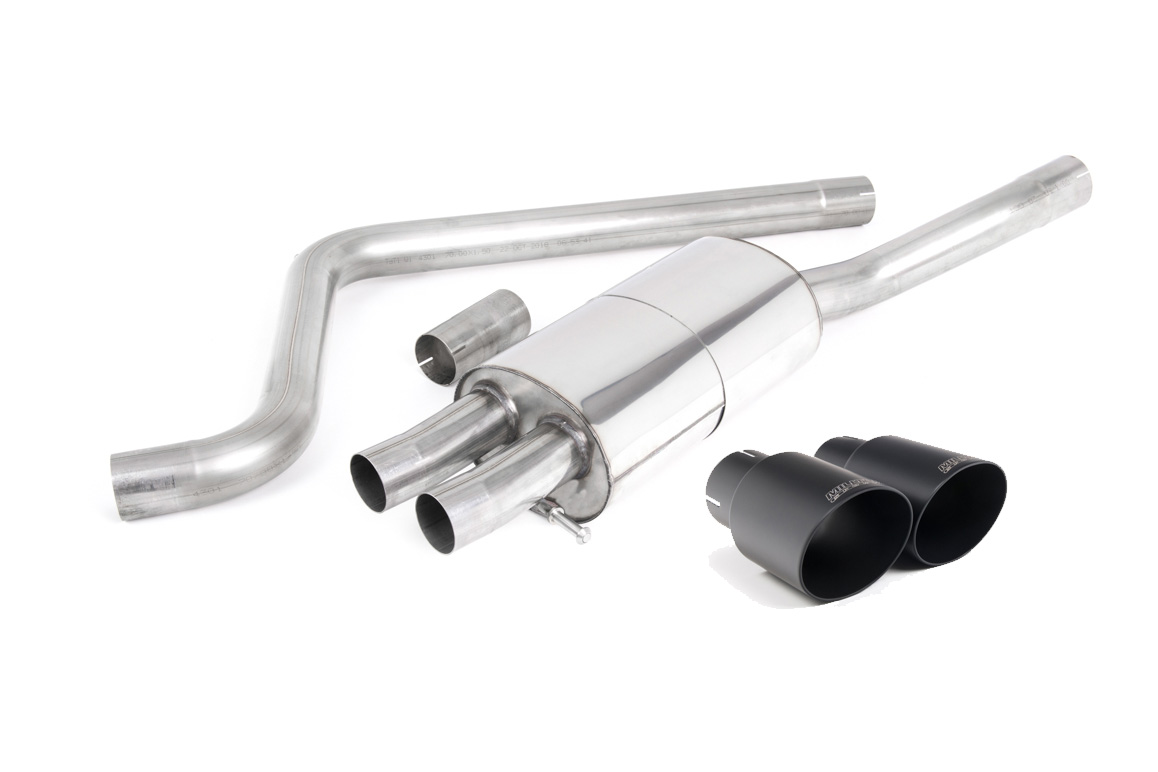 Milltek VW Polo 6R 1.4 TSI 180pk cat-back systeem met dubbel 80m