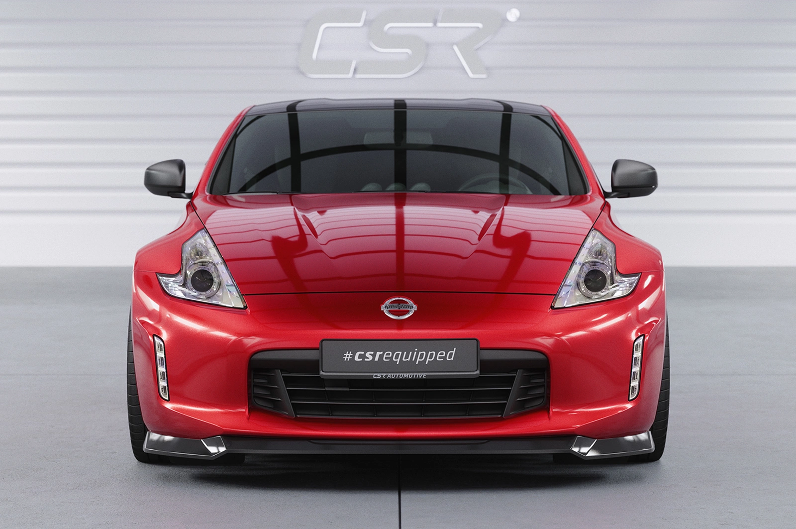 Voorspoiler Nissan 370Z (Z34) Glans Zwart – CSR Design