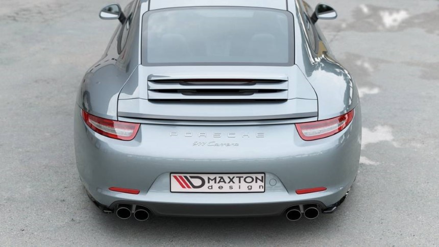 Spoiler cap Porsche 911 Carrera (991) Maxton Design glans zwart