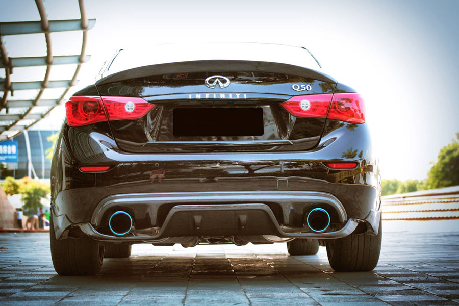 Infiniti Q50 Sedan VE Style Carbon Diffuser V.2 2014-2017