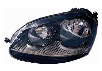 koplamp, Hella, H7+H7, zwart, rechts VW Golf 5, 2003-2008