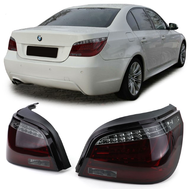 Taillights LED BMW 5-Serie E60 red/smoke
