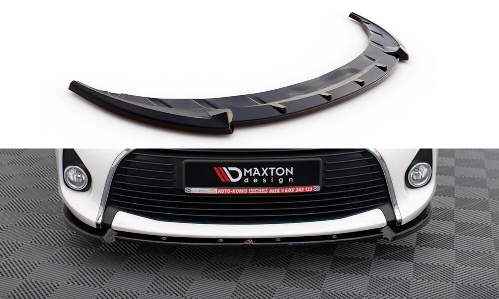 Voorspoiler Toyota Yaris Mk3 FL Maxton Glans Zwart