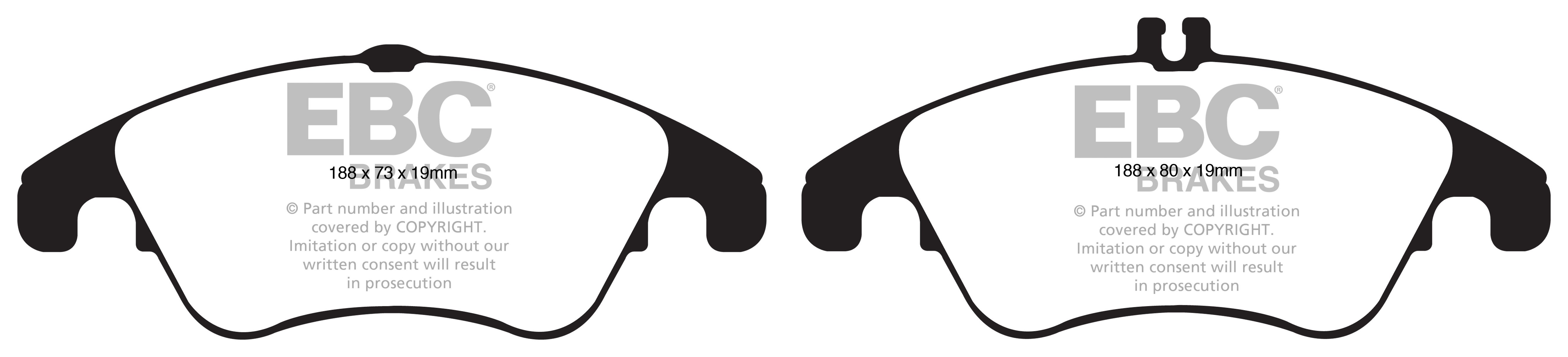 EBC Brakes MERCEDES E-Class Coupe (C207) E250 TD (2.1) 2009-.. R
