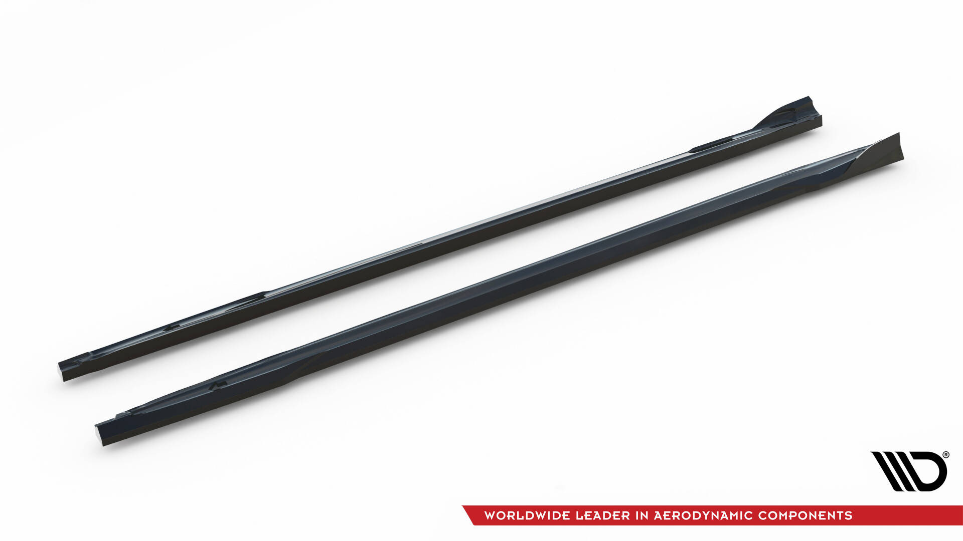 Zijskirts V.3 Audi S3 / A3 S-line 8Y Facelift Maxton Glanzend zwart