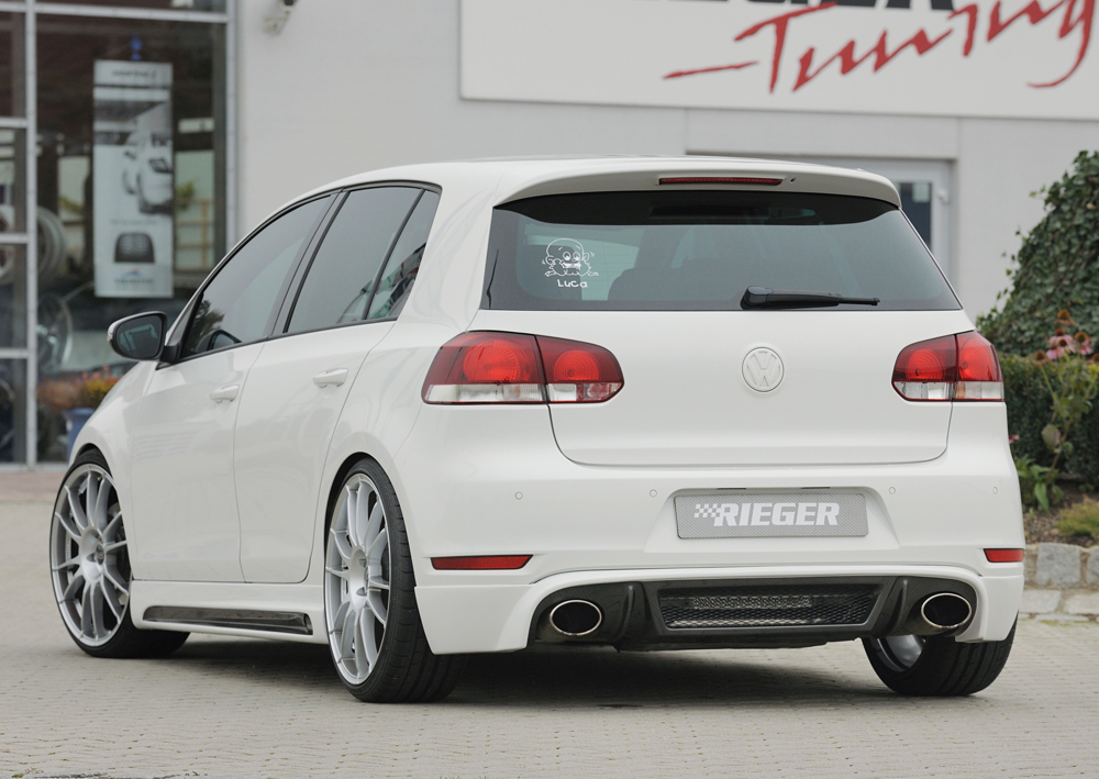 Diffuser Volkswagen Golf 6 GTI GTD Rieger Carbon Look