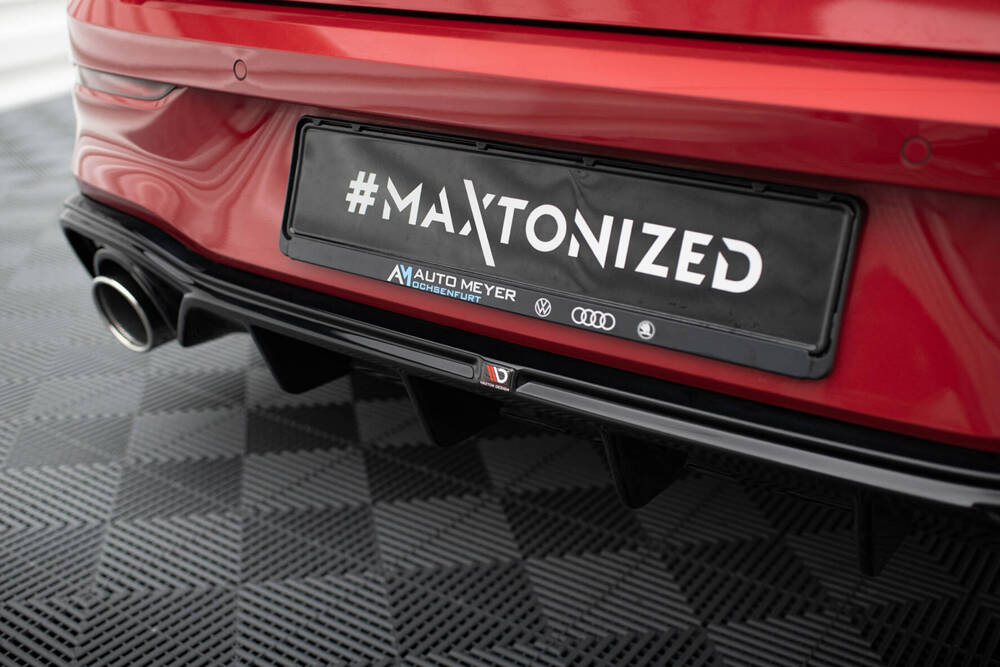 Diffuser VW Golf GTE MK8 + Chrome Uitlaatsierstukken