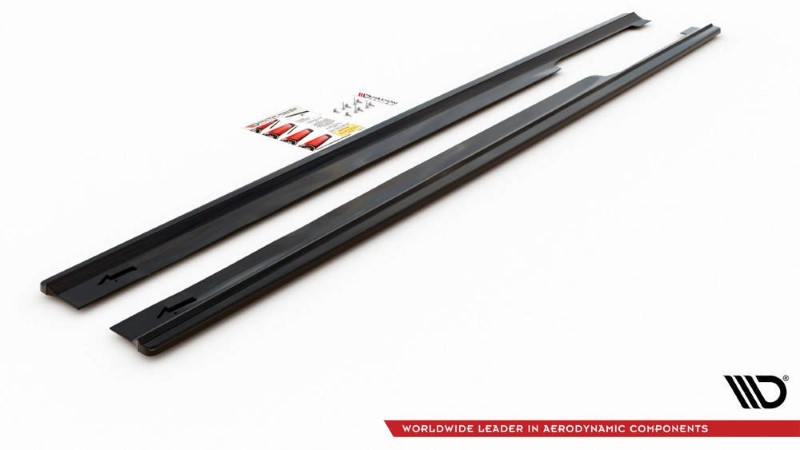 ZijSkirts Diffusers Audi A8 D4 Lang Glanzend Zwart