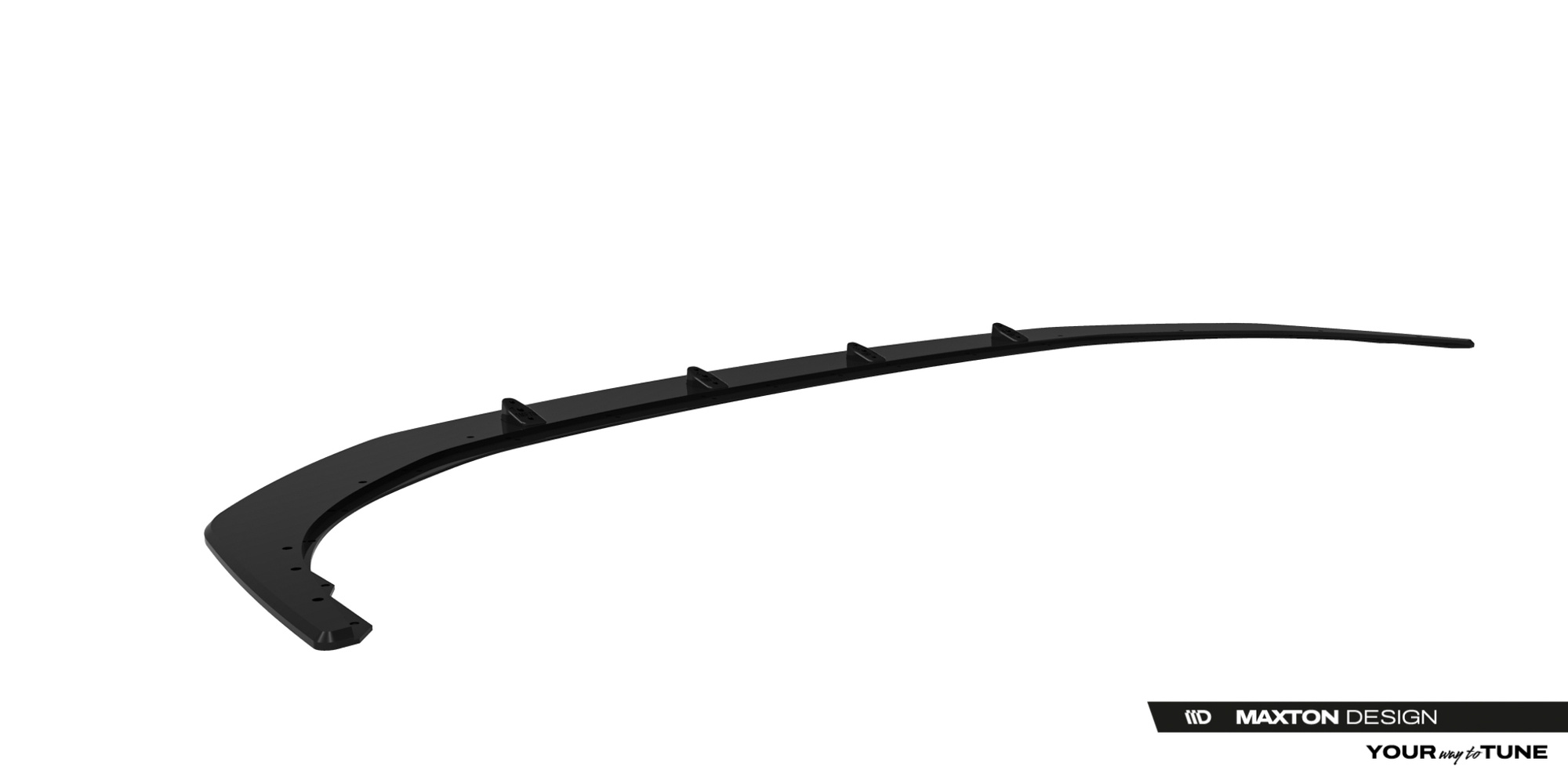 Street Pro Voorspoiler BMW M135i F70 / BMW 2M-PACK F74 Maxton Glanzend zwart