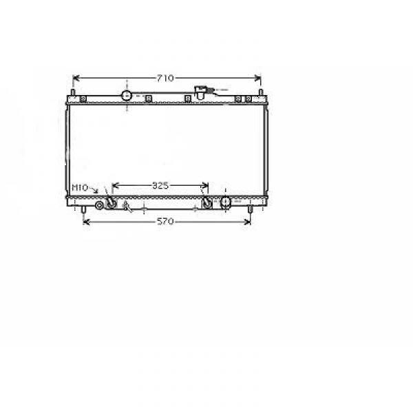 Radiator CRV 02->> 405x736x16 2.4I 16V +/-AC