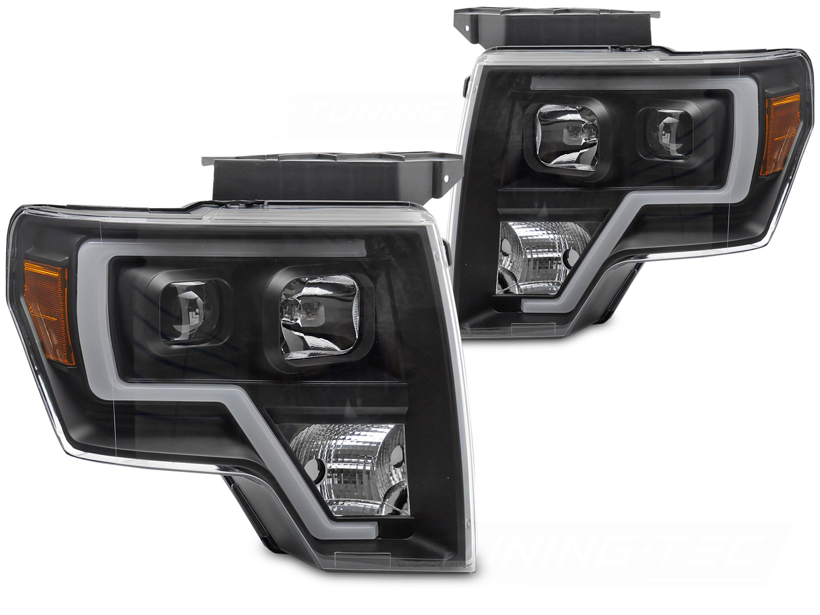 Koplampen Ford F150 MK12 08-14 TL-LAMP Zwart