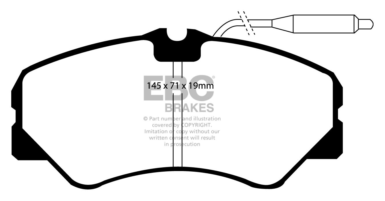 EBC Brakes FIAT BEDRIJFSWAGEN Ducato Maxi 2.0 88-94 Remblokken v