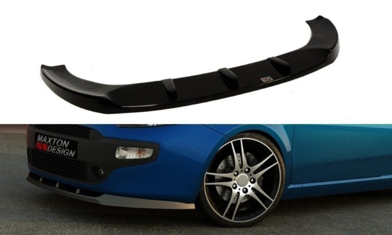 Voorspoiler Fiat Punto Evo Standaard Glanzend Zwart