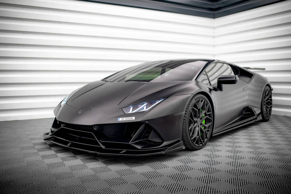 Voorspoiler Lamborghini Huracan EVO LP640 Maxton Glans Zwart