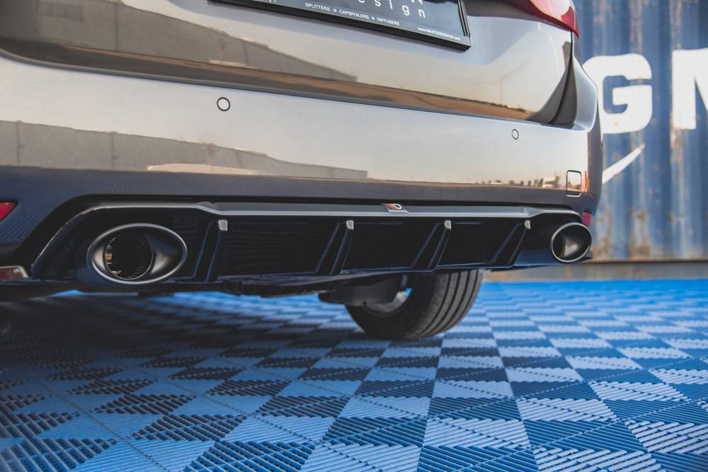 Diffuser met Zwarte Sierstukken Peugeot 308 SW Mk2 FL Maxton Glans Zwart